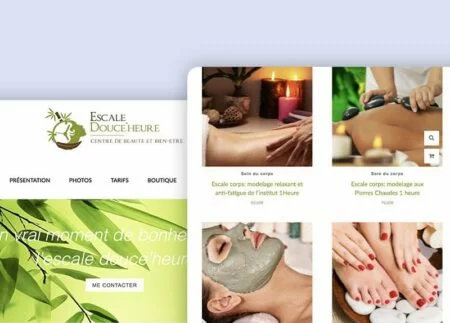 Escale Douce'heure site web