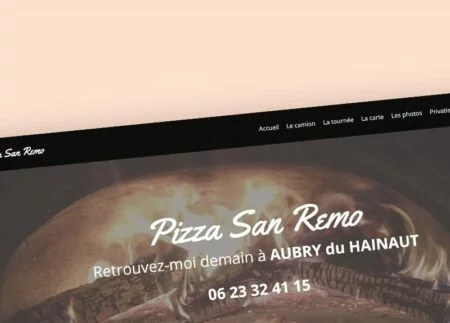 Pizza San Remo site web
