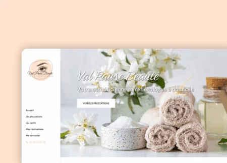 Val Pause Beauté site web