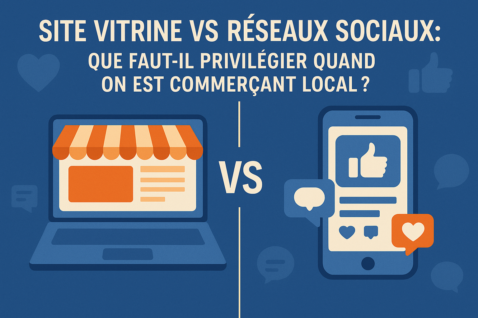 Site vitrine ou réseaux sociaux : quelle est la meilleure vitrine pour un commerçant local en 2025 ?