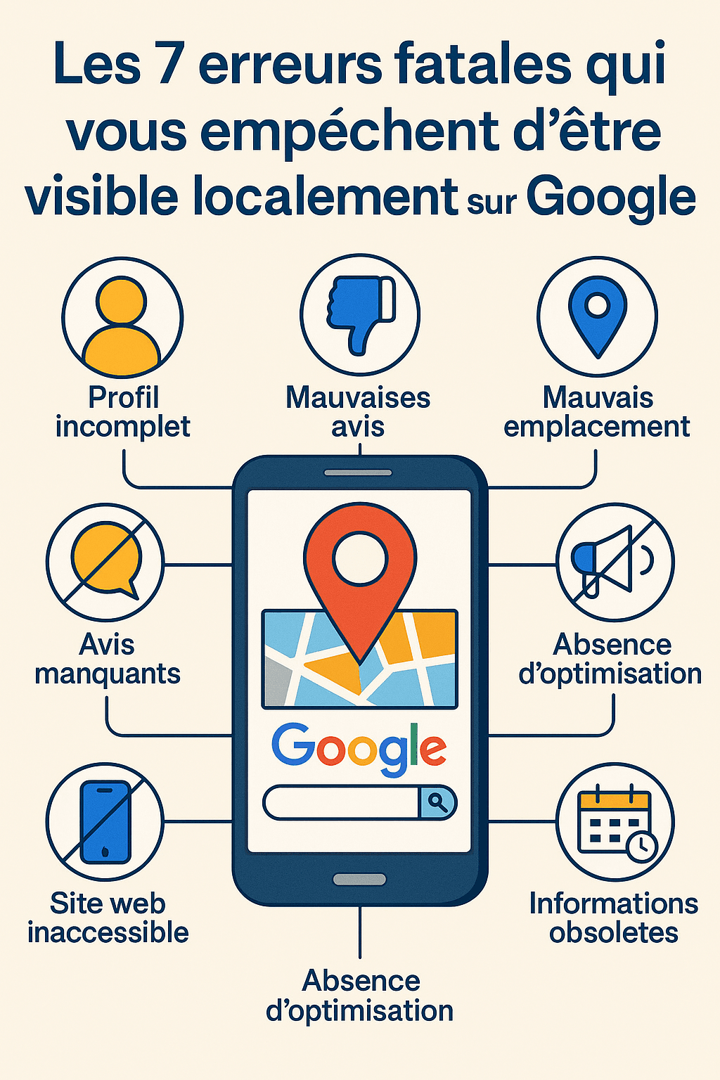 Les 7 erreurs fatales qui vous empêchent d’être visible localement sur Google