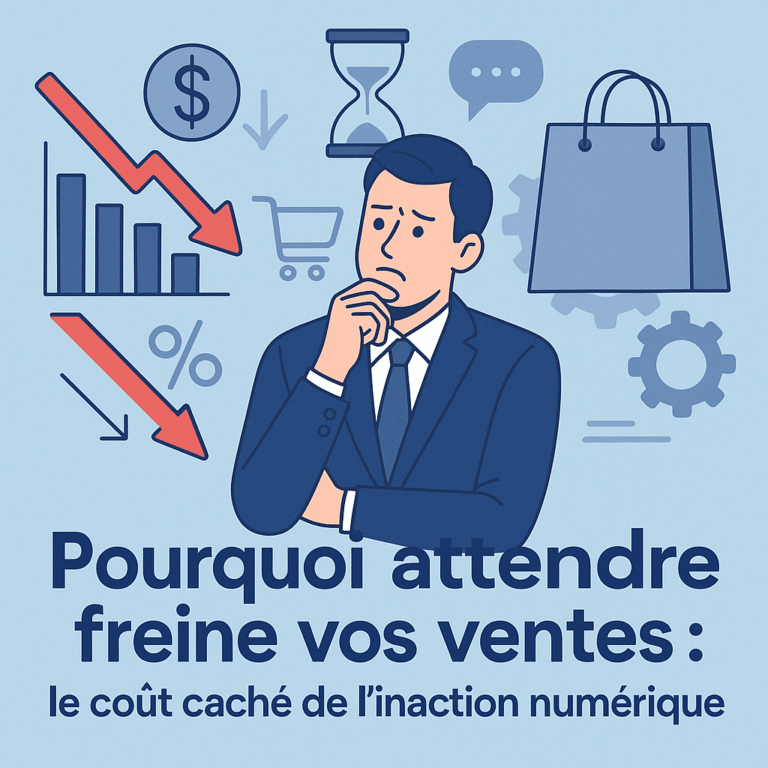 Pourquoi attendre freine vos ventes : le coût caché de l’inaction numérique